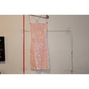 slim fit dress slacks Rose Gold Sequin Long Sleeve Wrap Front Midi Dress